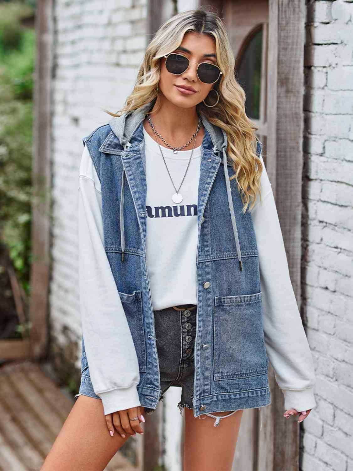 Seona Sleeveless Denim Jacket
