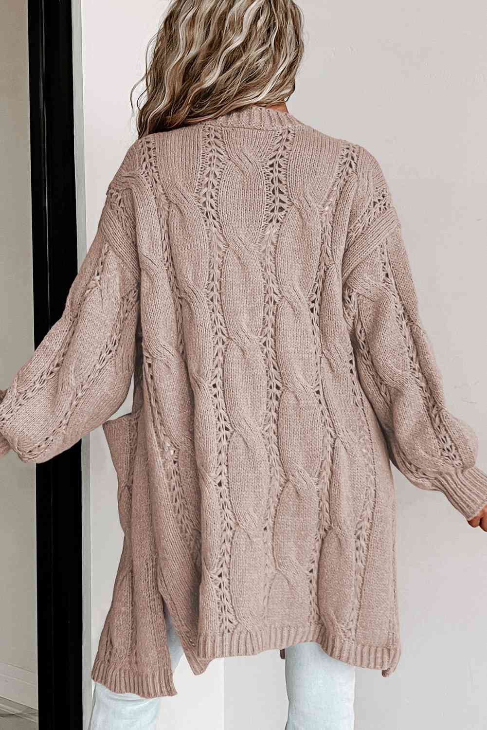 Sweater Weather Essential Cable Knit Cardi