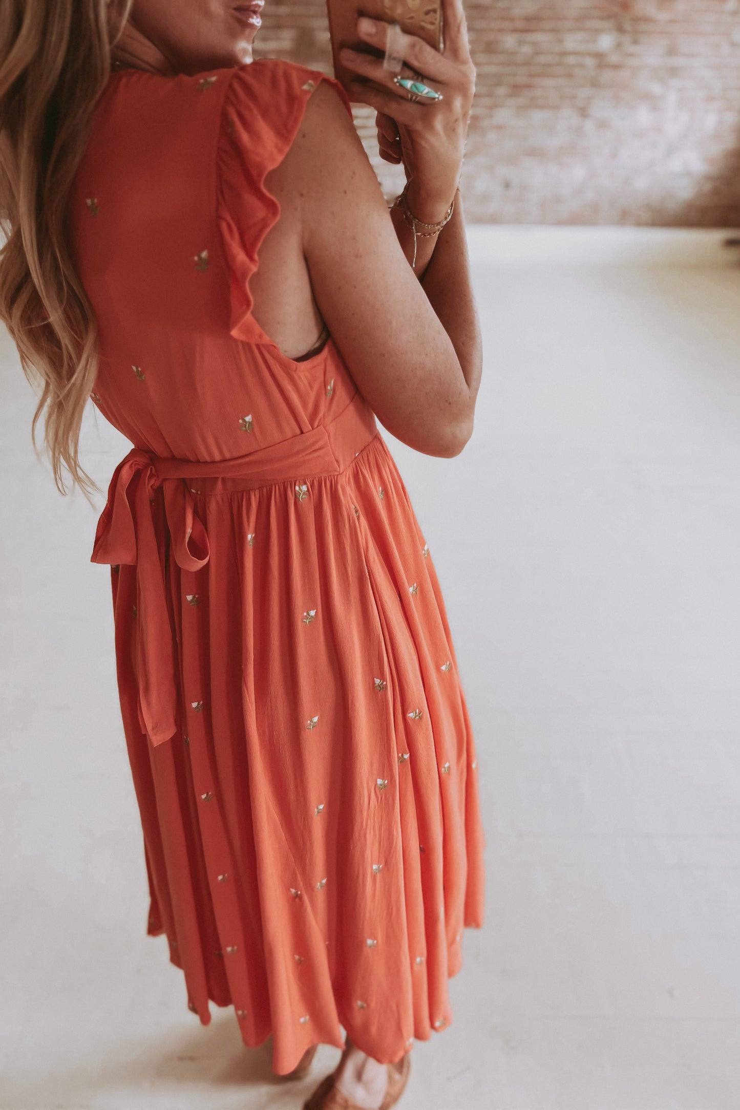 The Coraline Embroidered Midi Dress