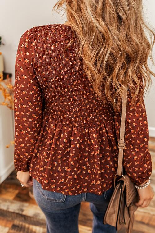 Nola Floral Smocked Blouse