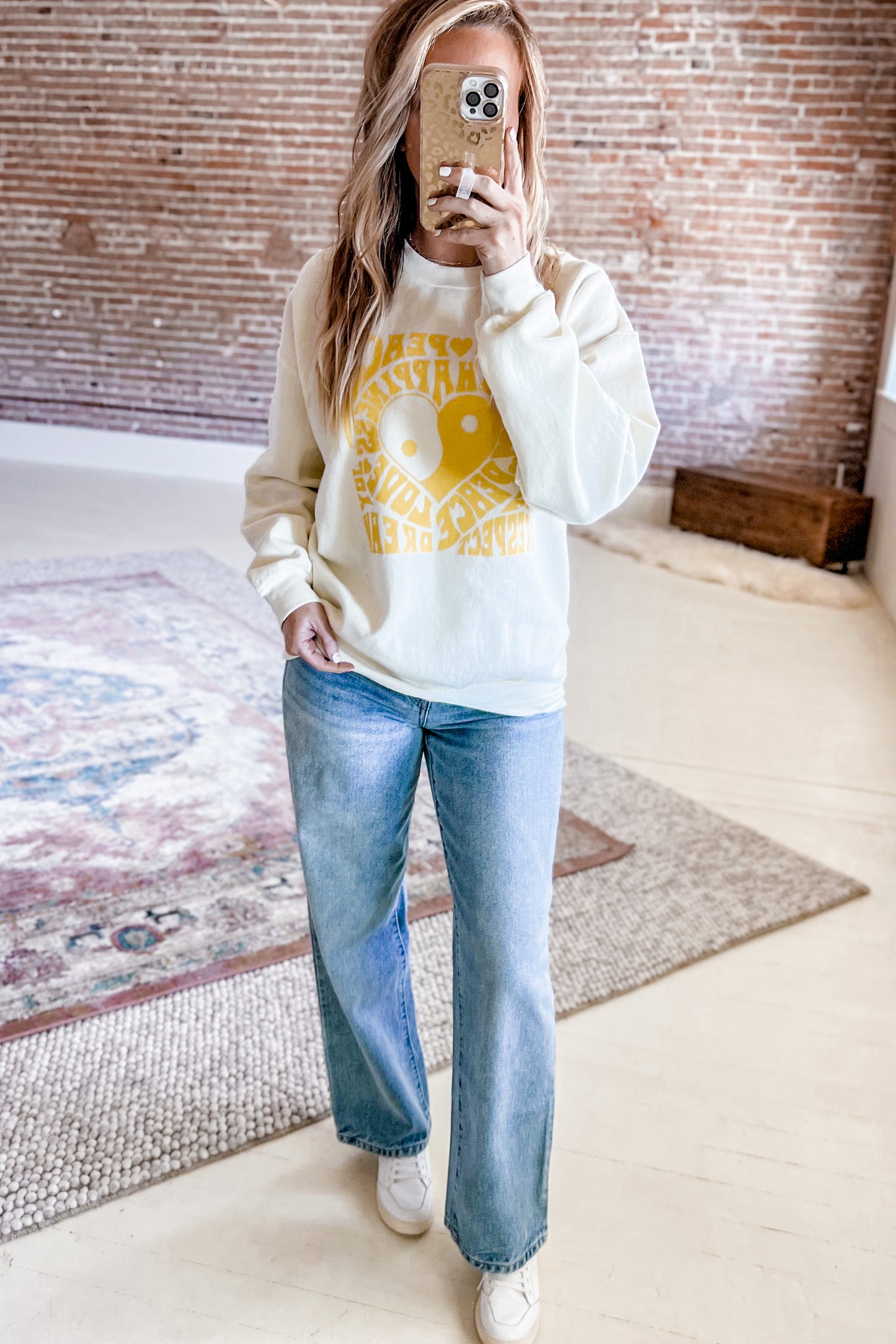Affirmations Graphic Crewneck Pullover