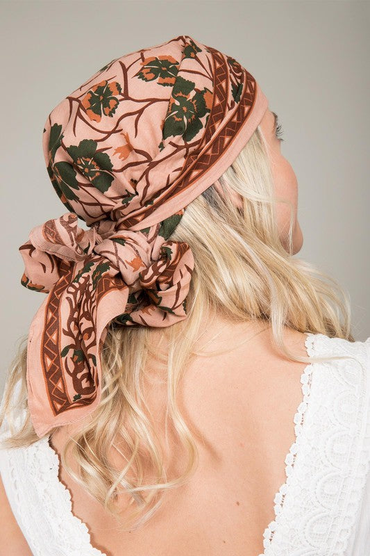 X-Large Versatile Floral Bandana