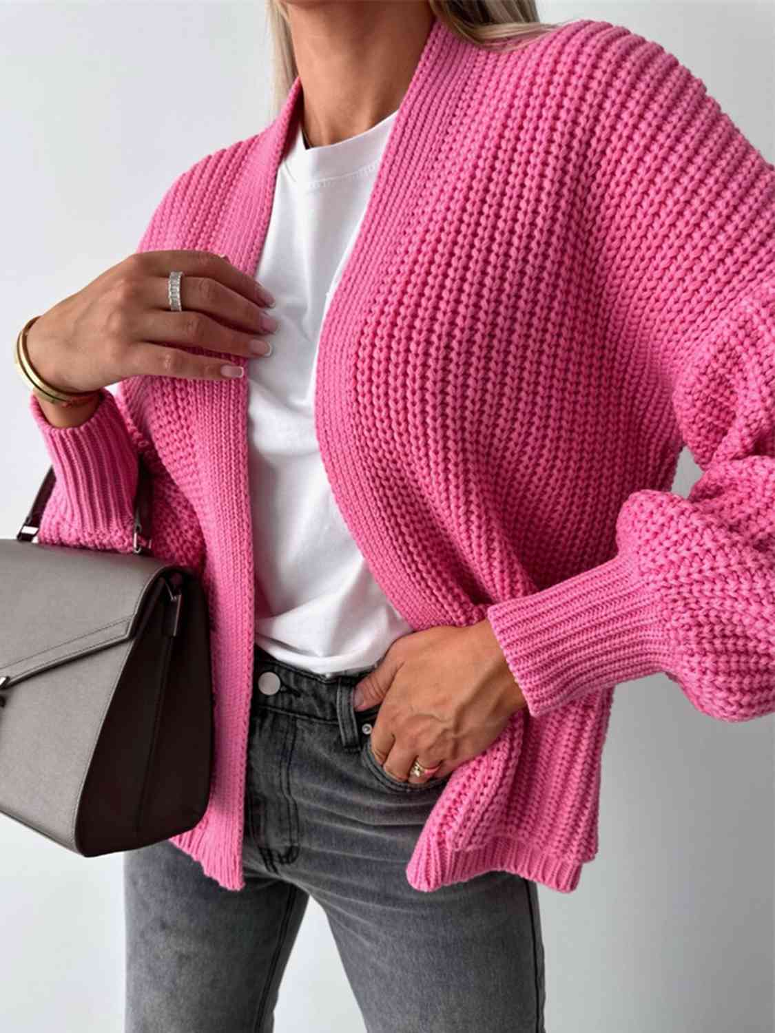 Steele Bubble Sleeve Cardigan