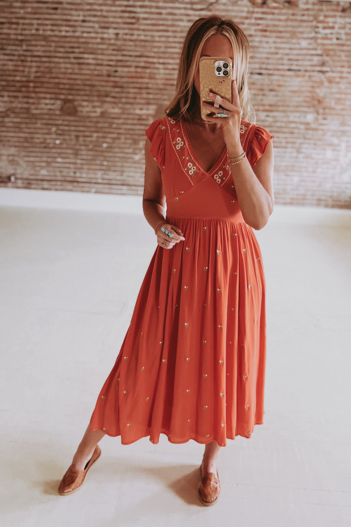 The Coraline Embroidered Midi Dress