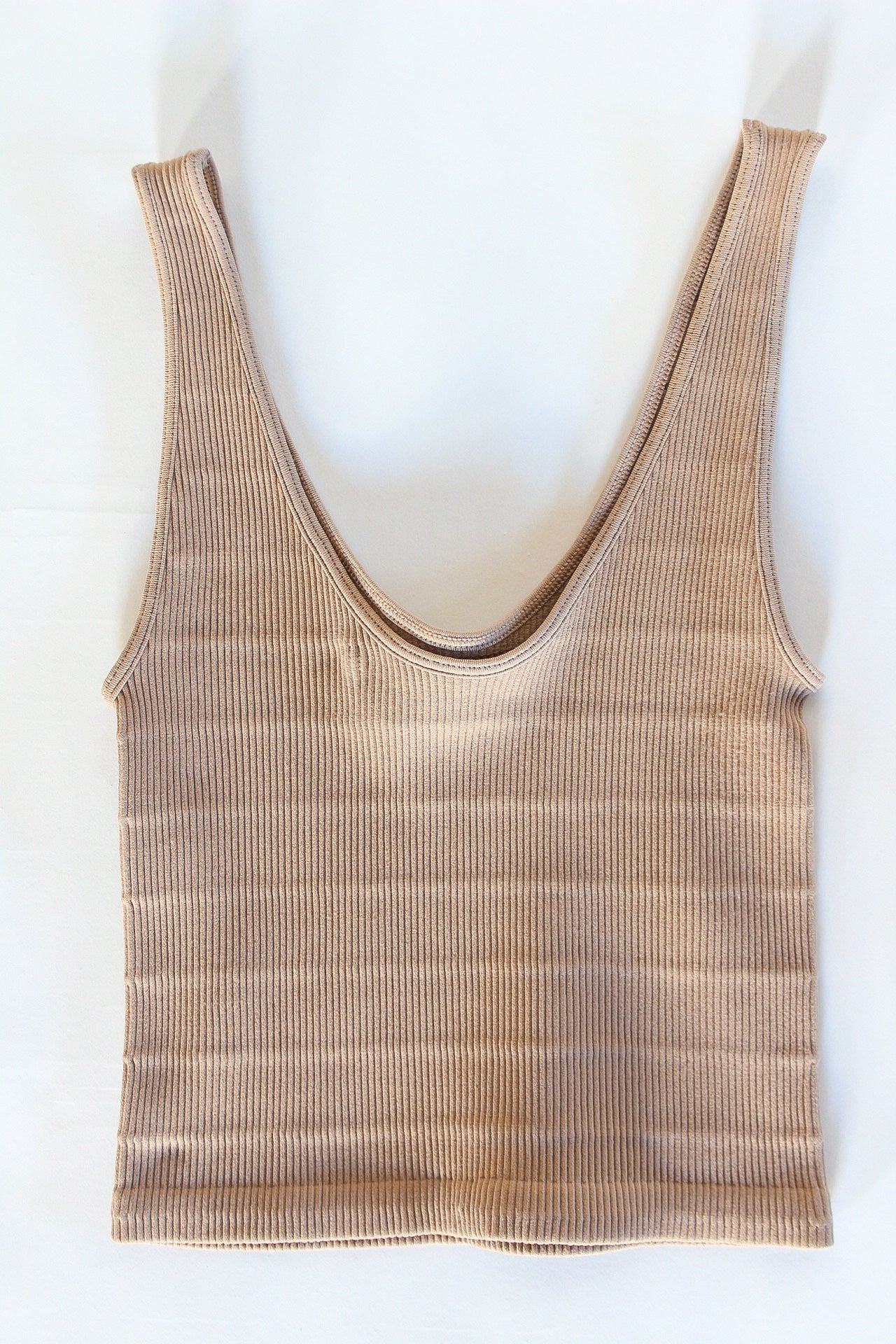 Tagless Cropped Ribbed Cami