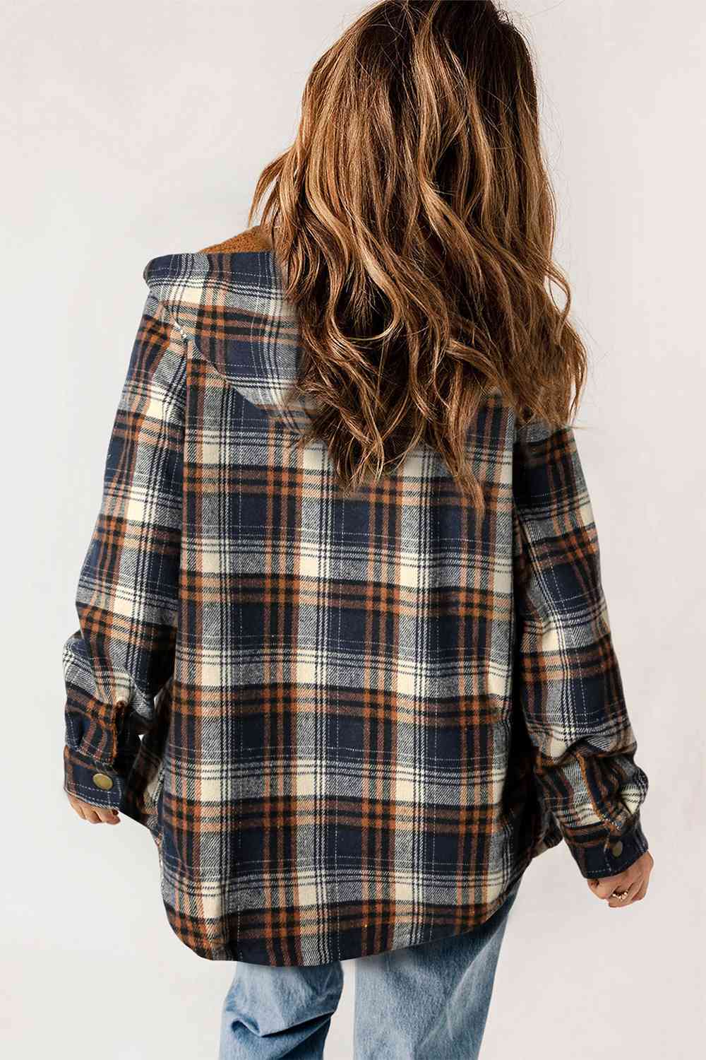 Fallin' Fur Lined Plaid Jacket