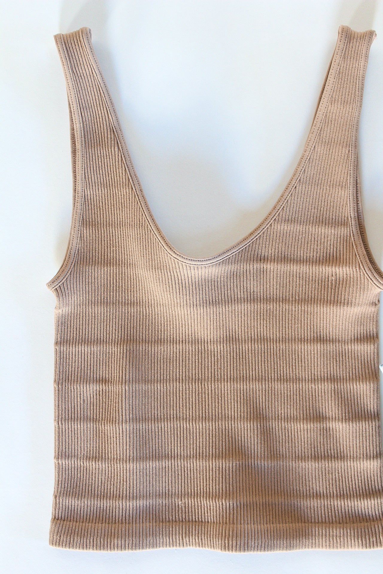 Tagless Cropped Ribbed Cami