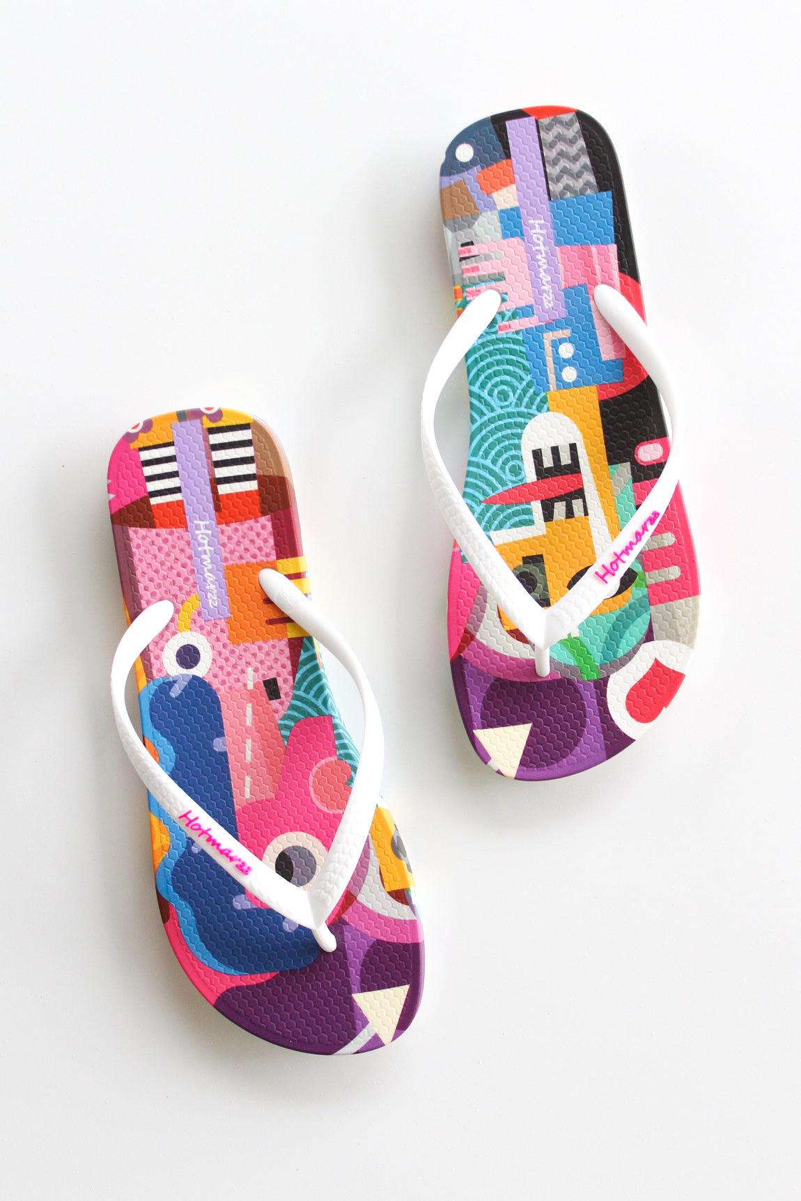 Classic summer flip flop sandals.
