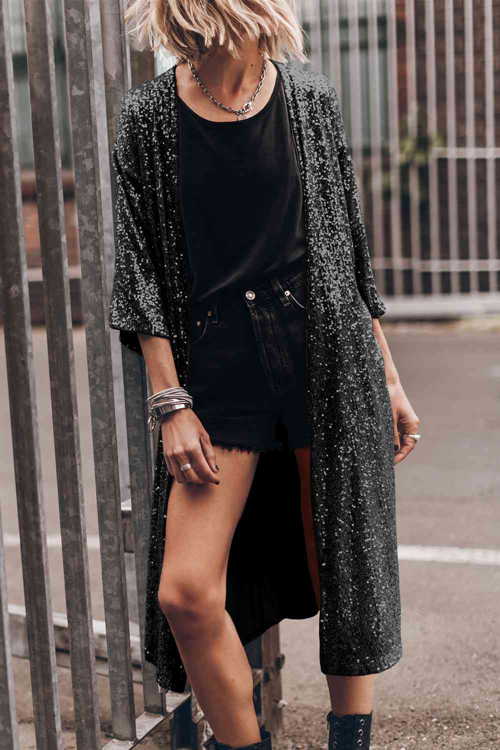 Up All Night Sequin Cardigan