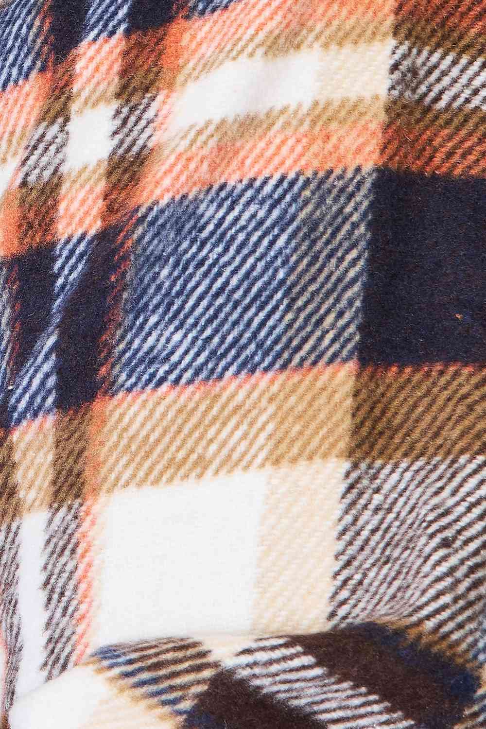 Blue and Gold Plaid Shirt