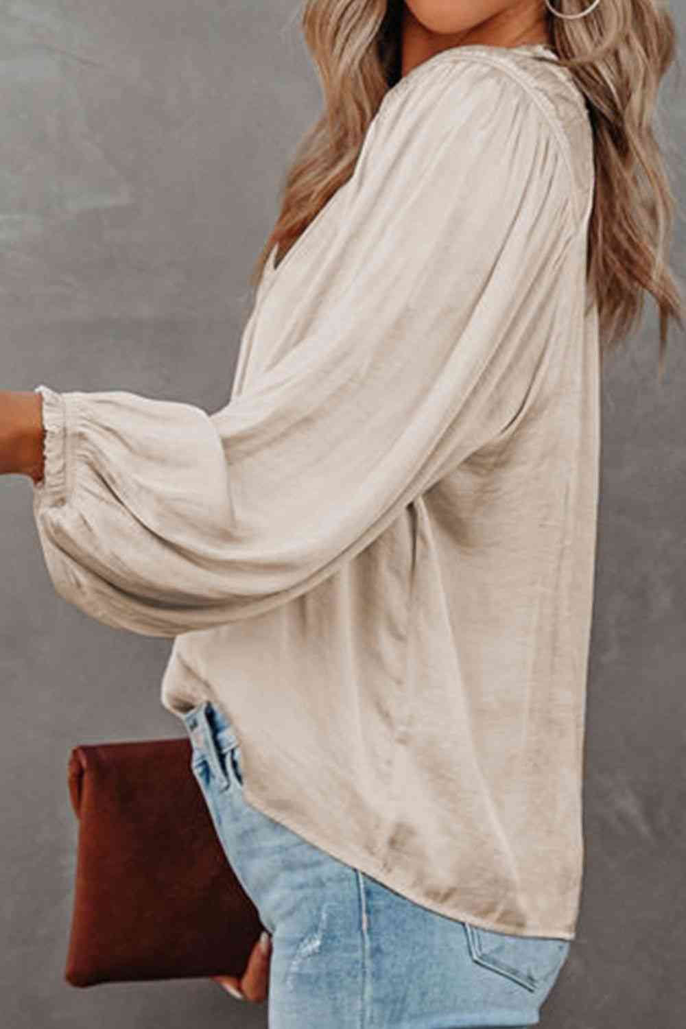 Mable Sliky Long Sleeve Blouse