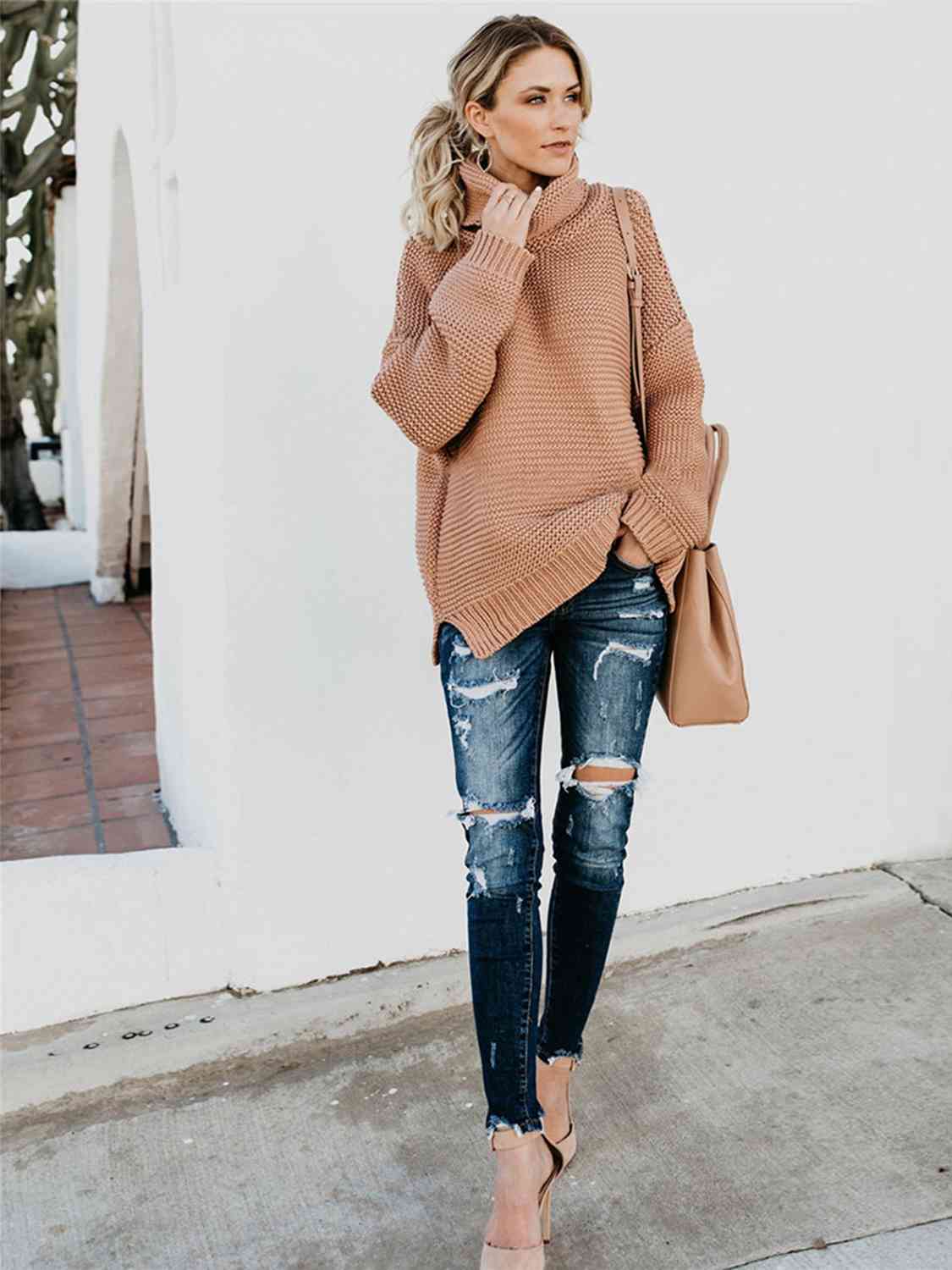 Tinsley Oversized Turtleneck Sweater