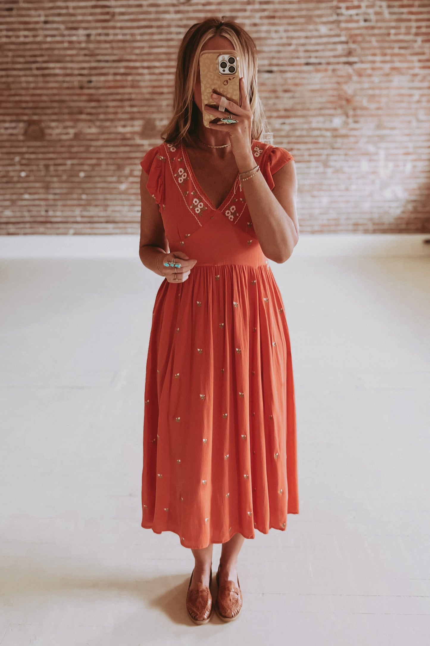 The Coraline Embroidered Midi Dress