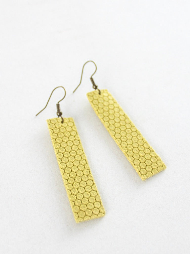 Jones & Lake Honeycomb Strap Earrings