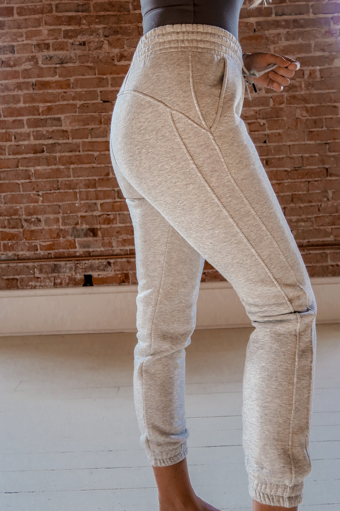 High Waisted Thermal Joggers