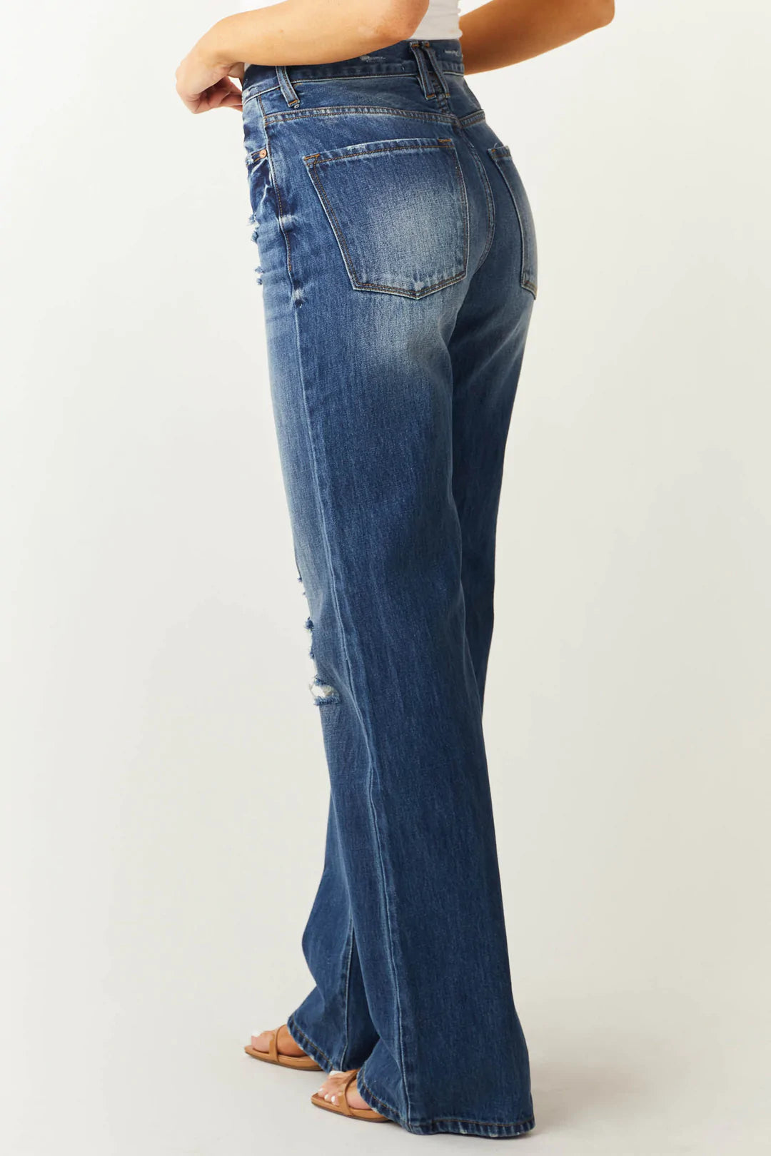 KanCan High Rise 5 Button Flare Jeans