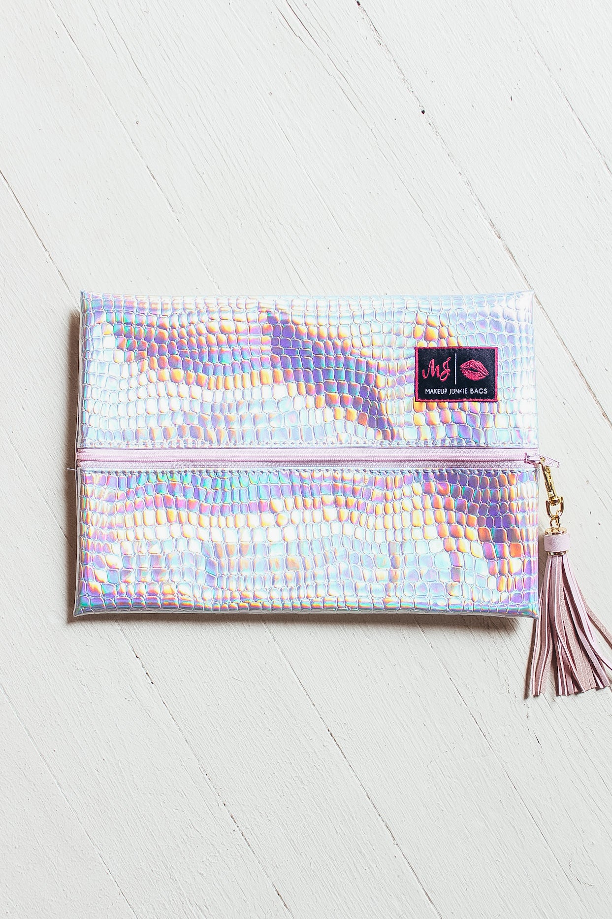 Makeup Junkie Bags - Holographic Gator