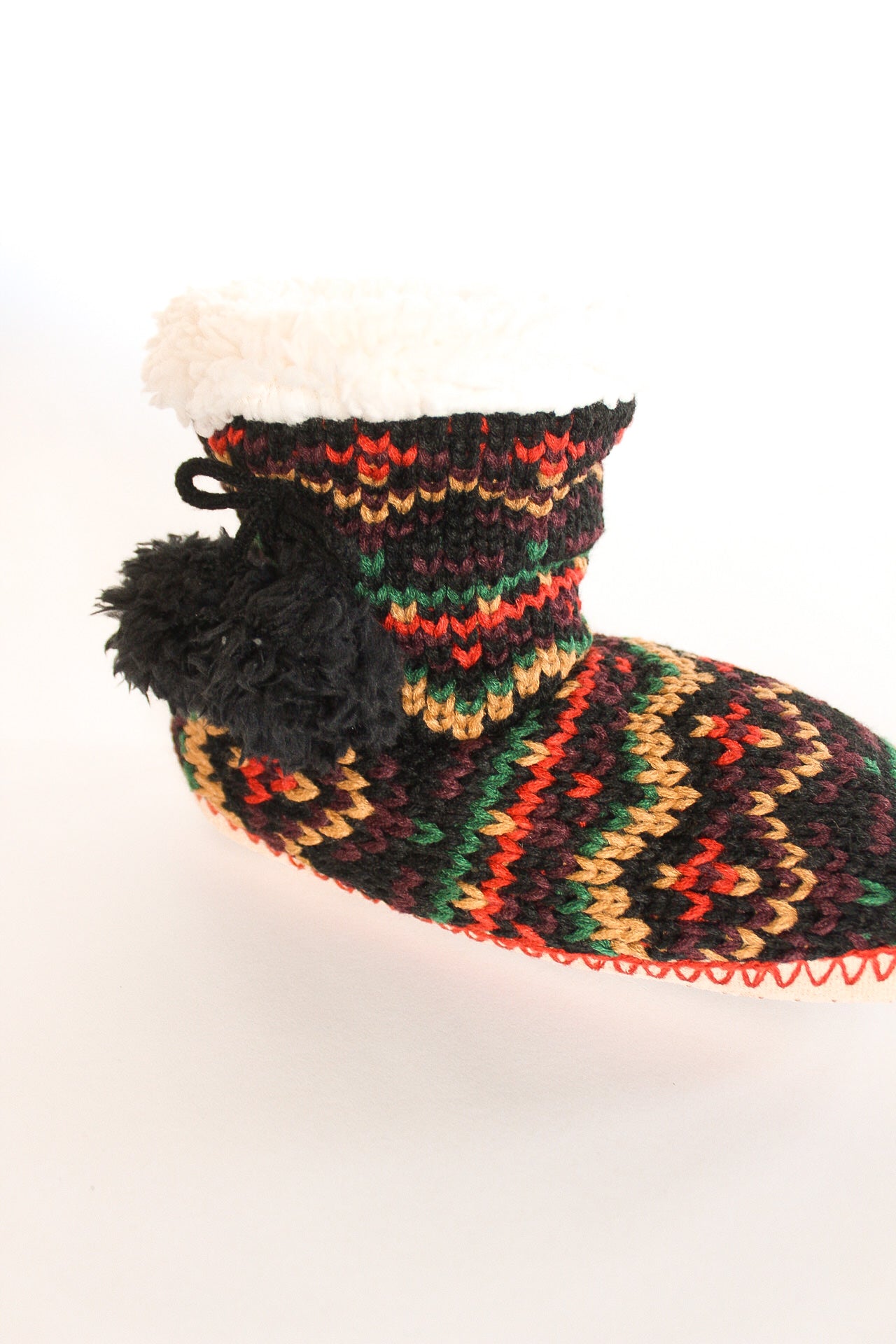 Hand Knit Indoor Slipper Boots