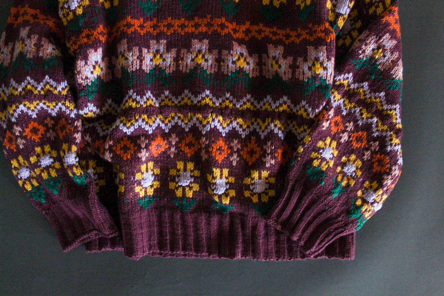 Vibrant Florals Cozy Sweater