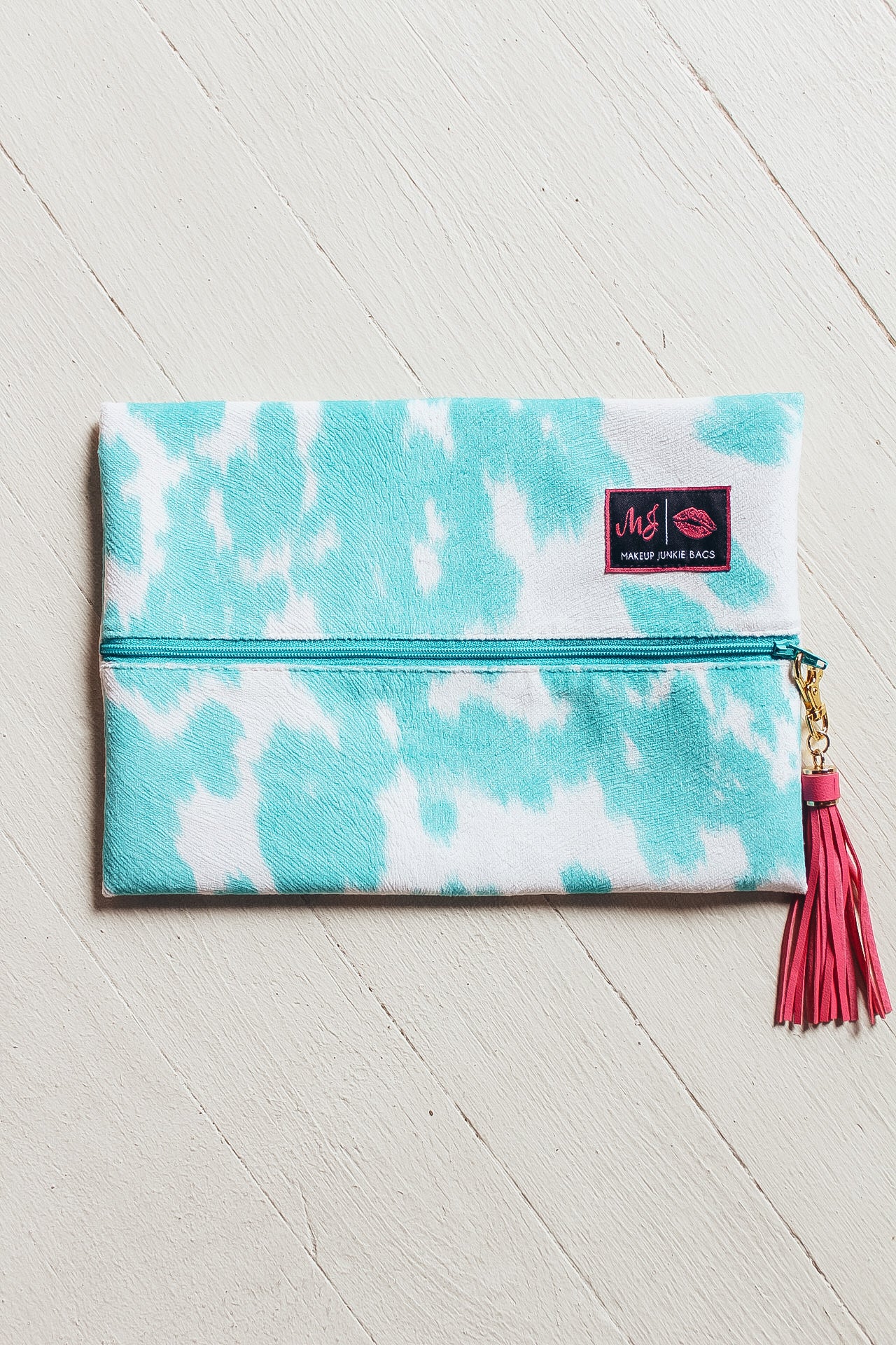 Makeup Junkie Bags - Bonnie Turquoise Hide