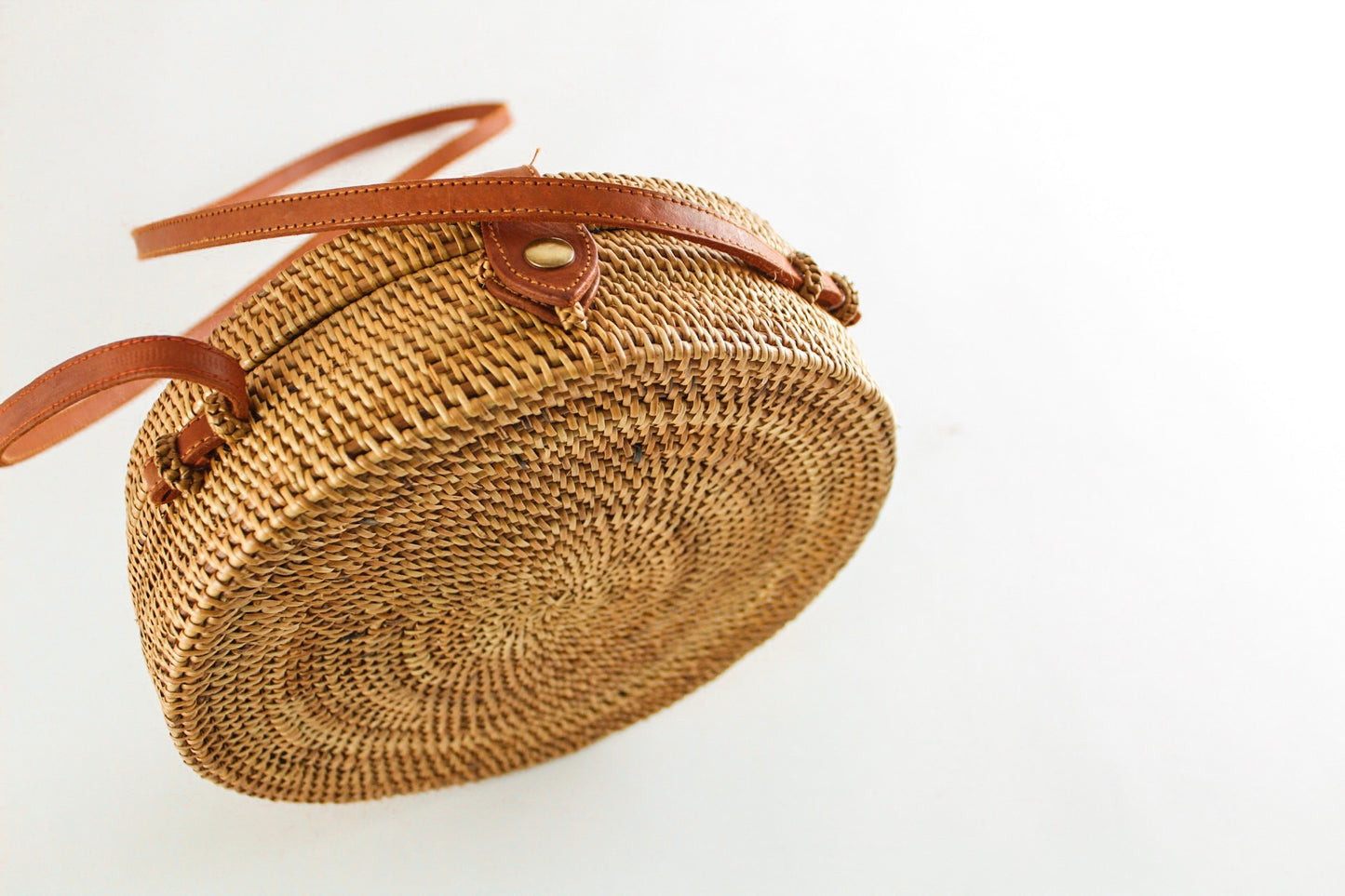 Large Woven Basket Bag