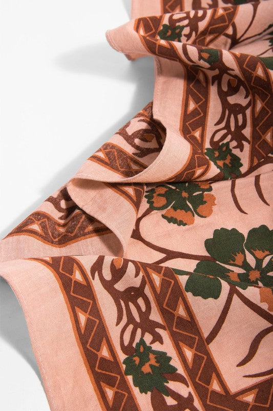 X-Large Versatile Floral Bandana