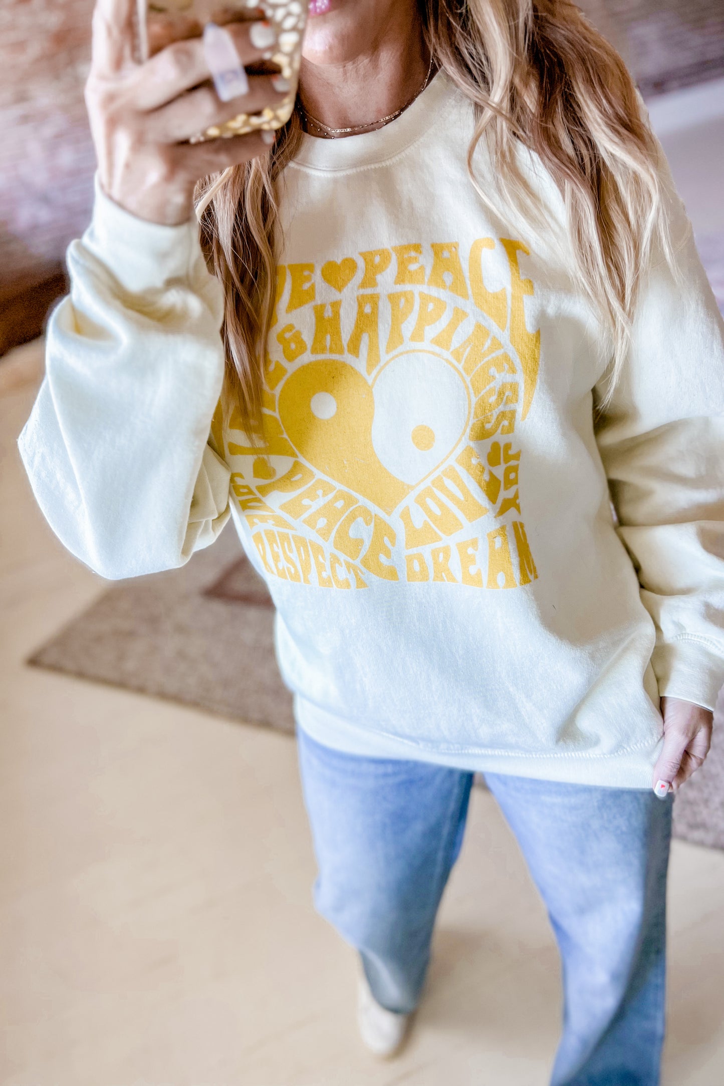 Affirmations Graphic Crewneck Pullover