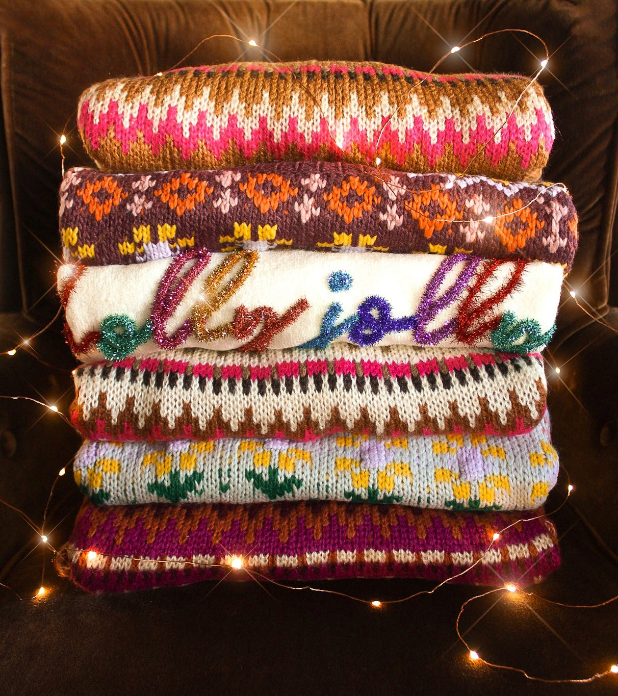 Vibrant Florals Cozy Sweater