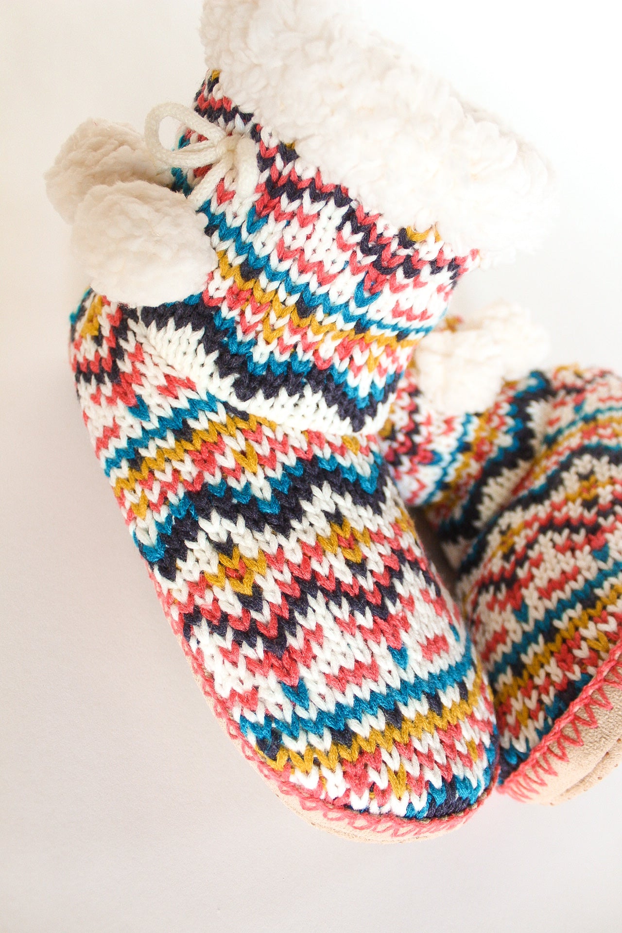 Hand Knit Indoor Slipper Boots