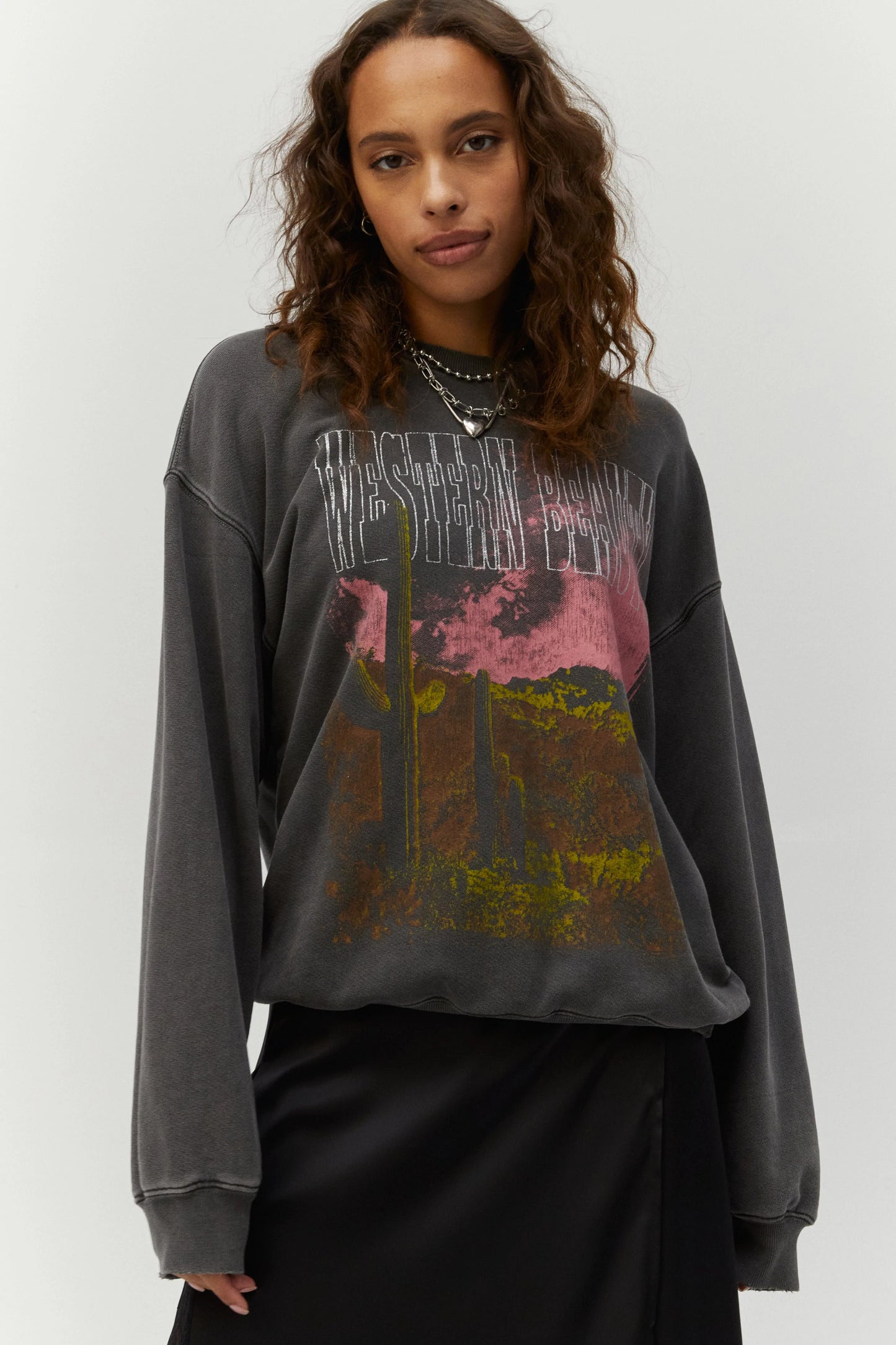 "Western Beauty" Graphic Pullover