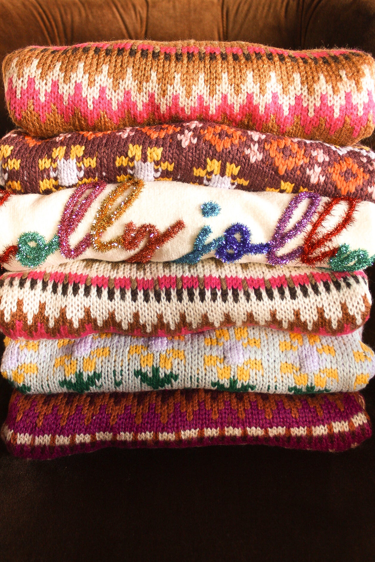 Vibrant Florals Cozy Sweater