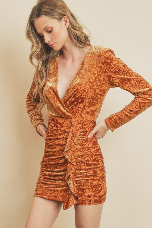 Velvet Bodycon Mini Dress