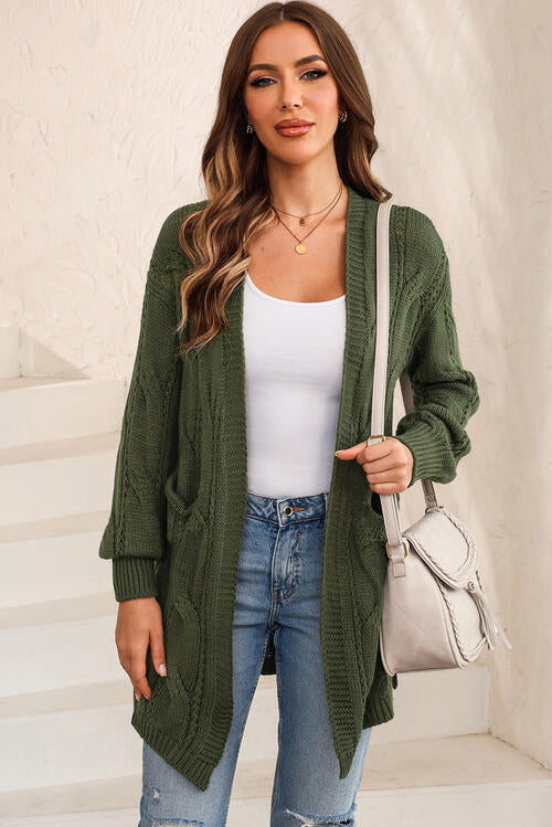 Sweater Weather Essential Cable Knit Cardi