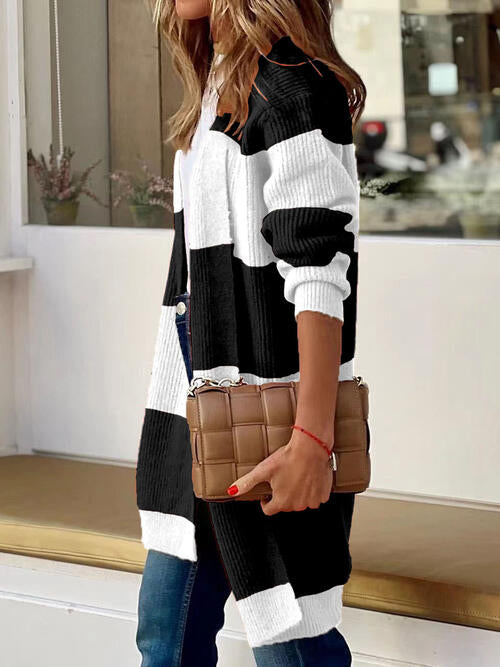 The Bria Wide Stripe Cardigan