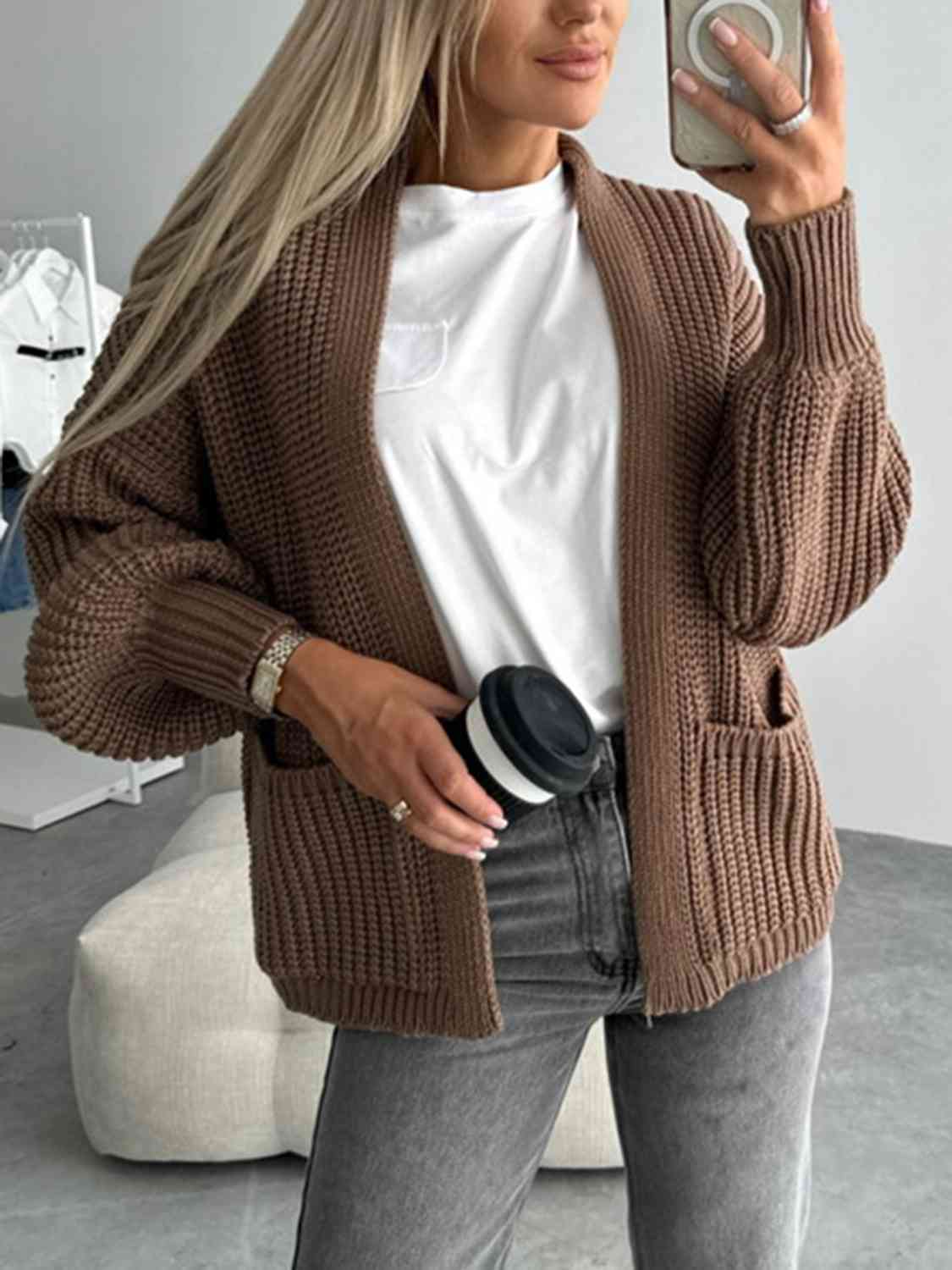 Steele Bubble Sleeve Cardigan