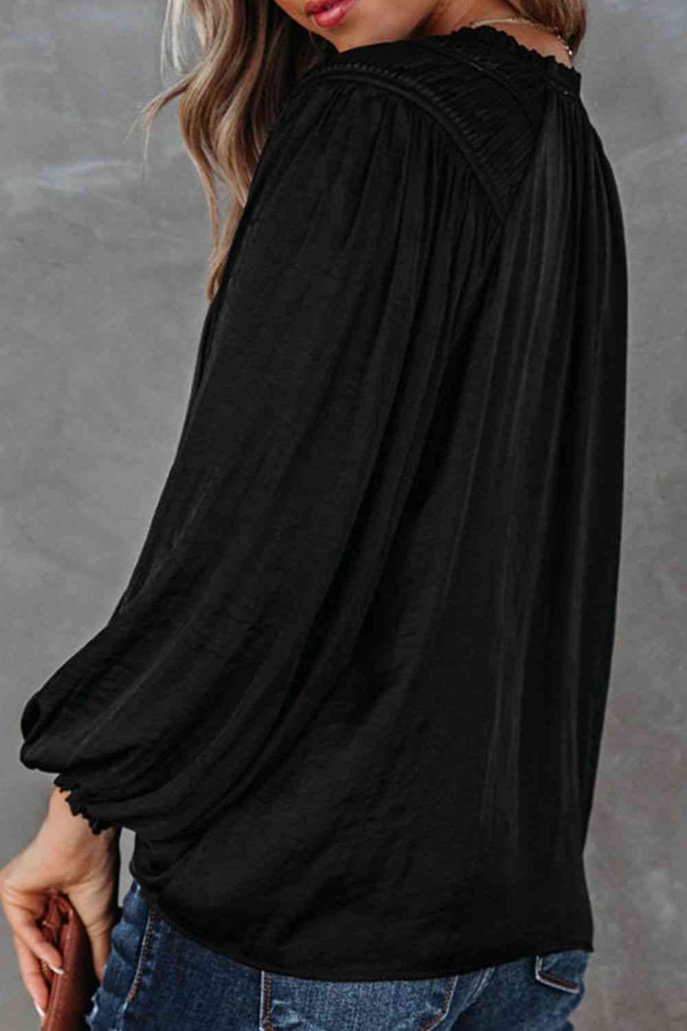 Mable Sliky Long Sleeve Blouse