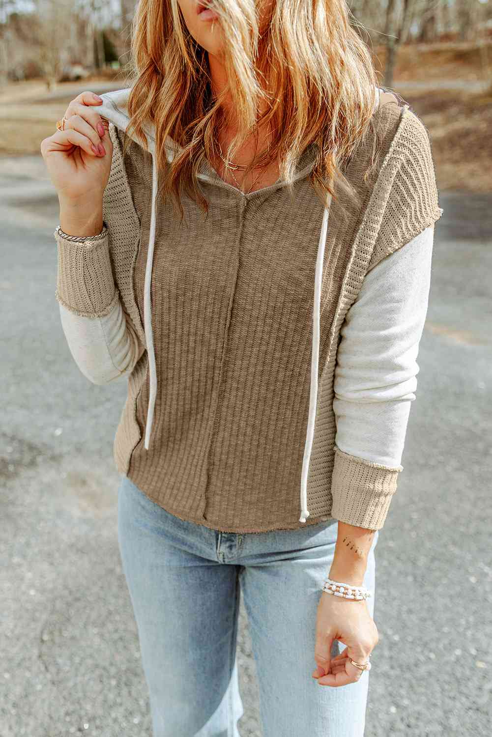 Macchiato Color Block Hoodie