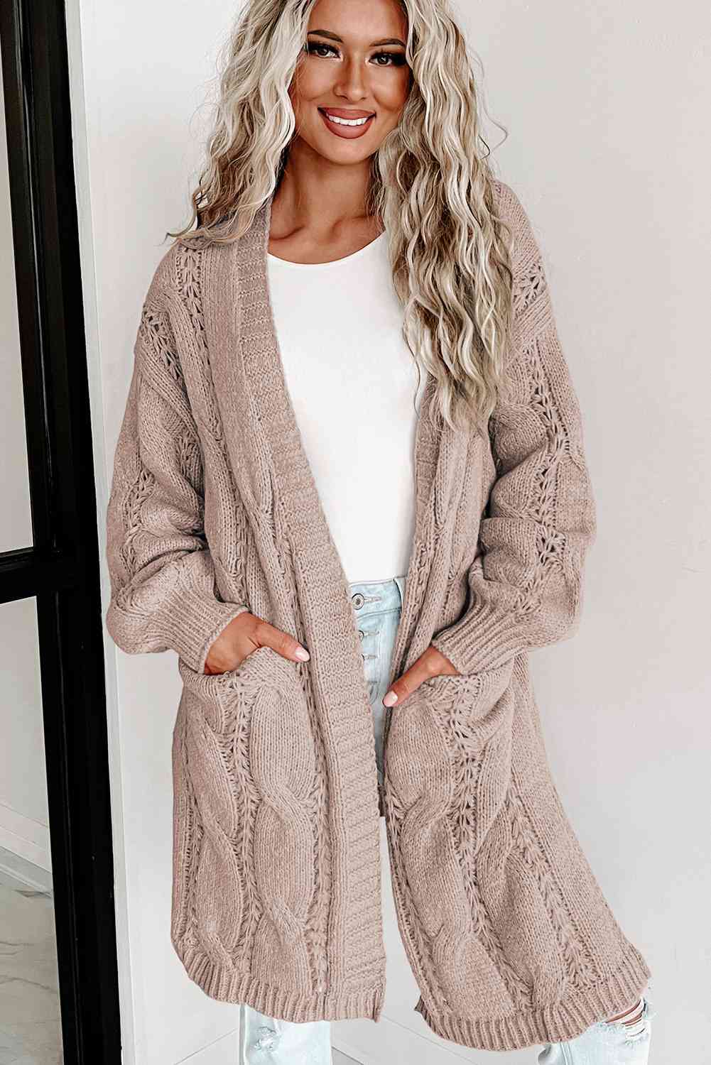 Sweater Weather Essential Cable Knit Cardi
