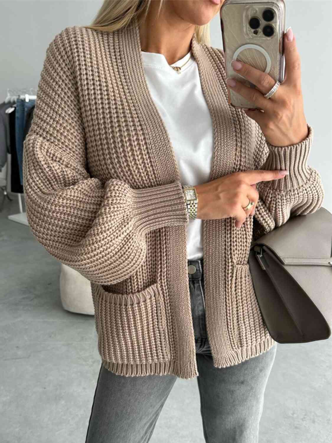 Steele Bubble Sleeve Cardigan