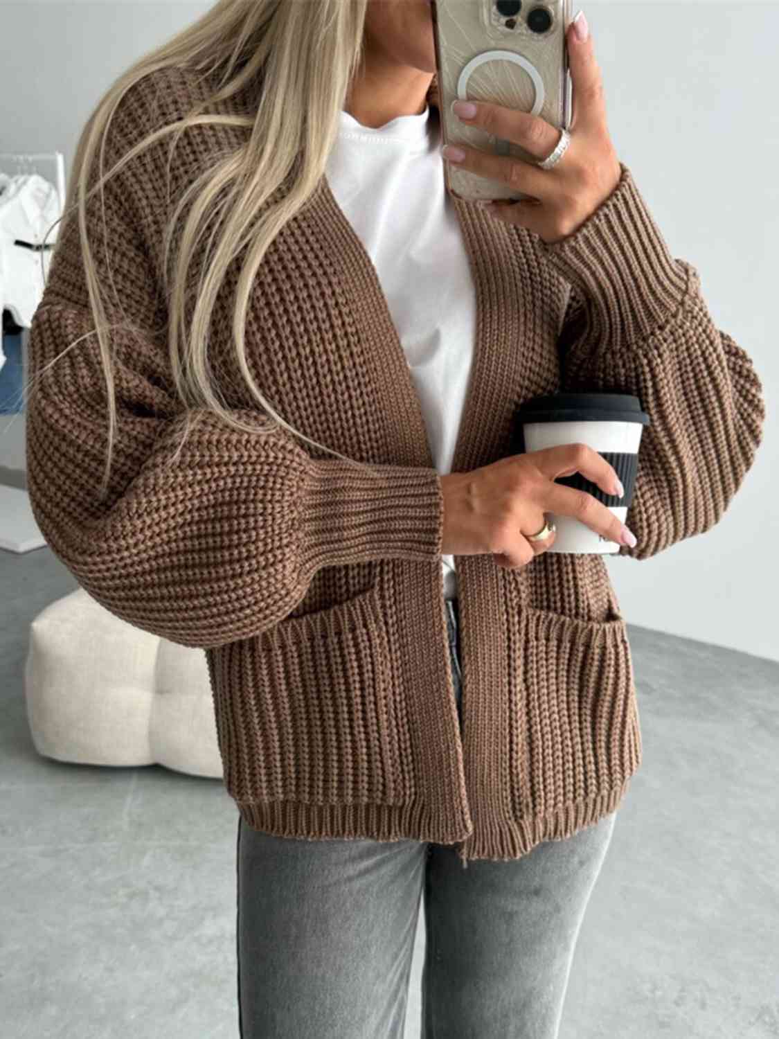 Steele Bubble Sleeve Cardigan