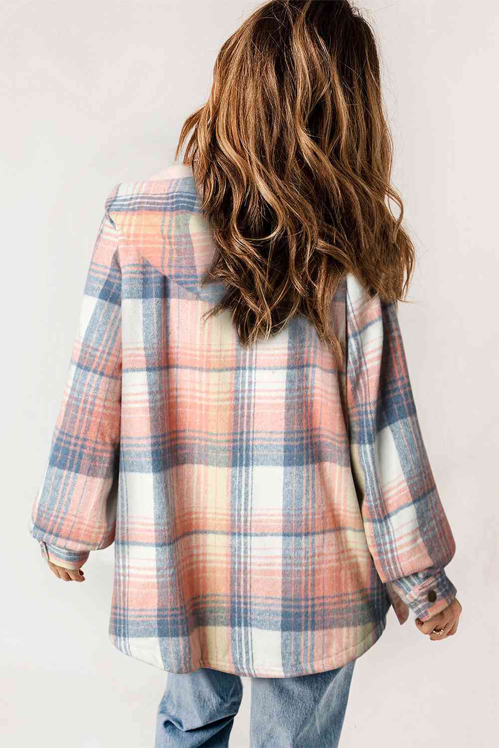 Fallin' Fur Lined Plaid Jacket