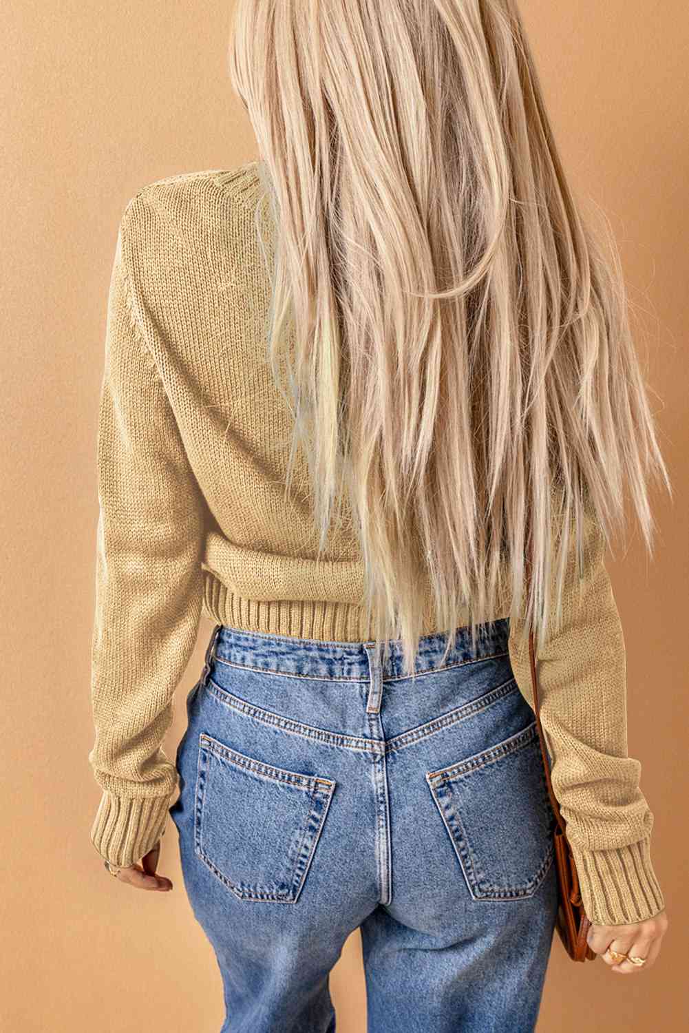 Adaline Mixed Knit Button Down Cardigan