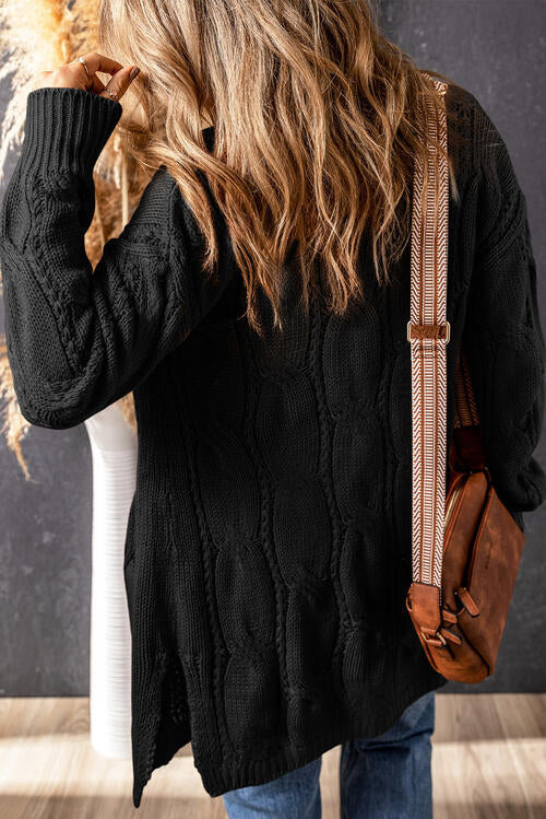 Sweater Weather Essential Cable Knit Cardi