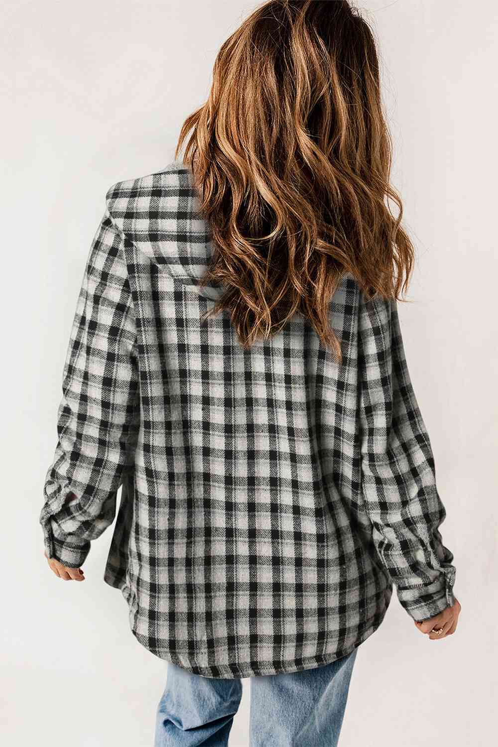 Fallin' Fur Lined Plaid Jacket