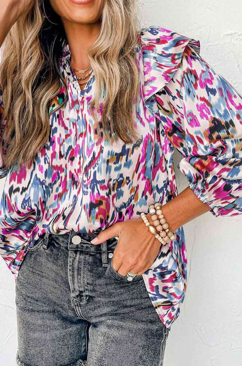 Honey Hush Ruffled Blouse