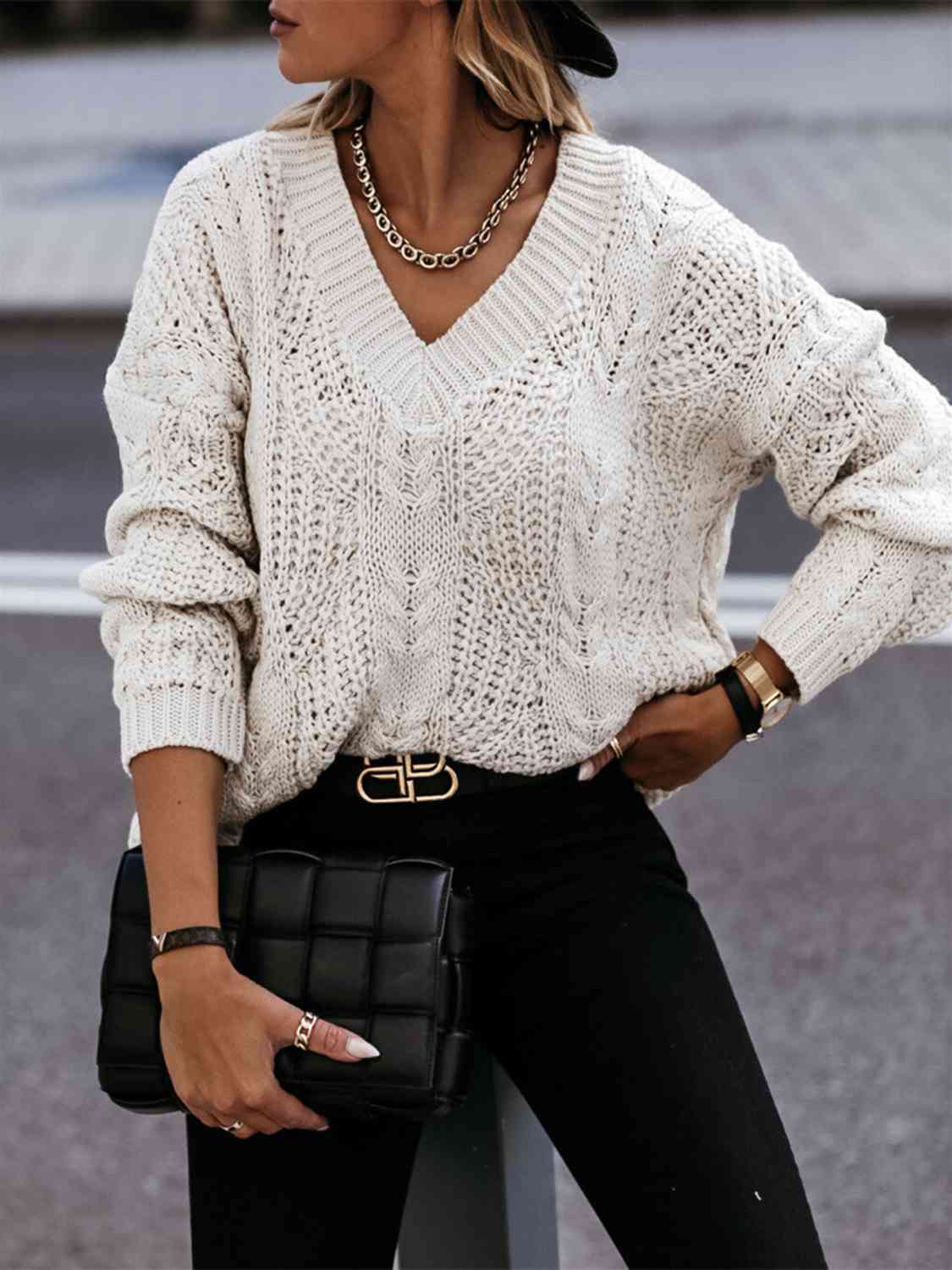 Vicky Cable-Knit Sweater