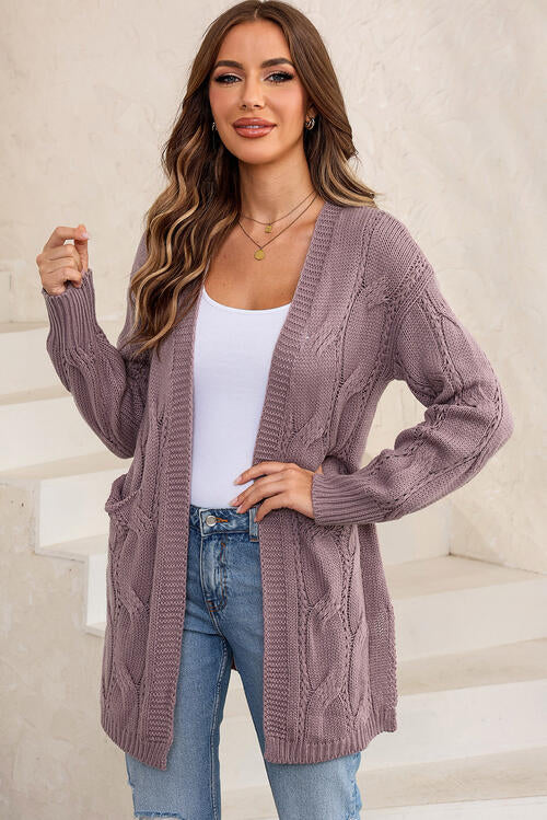 Sweater Weather Essential Cable Knit Cardi
