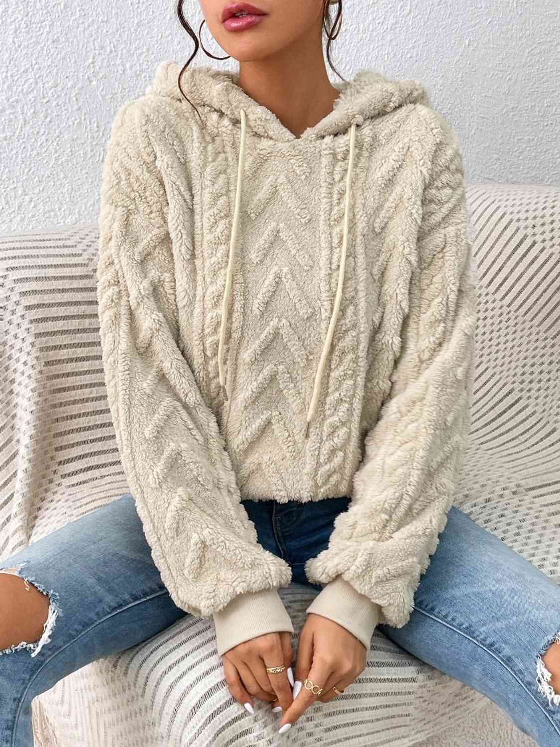 Hello My Love Chunky Knit Hoodie