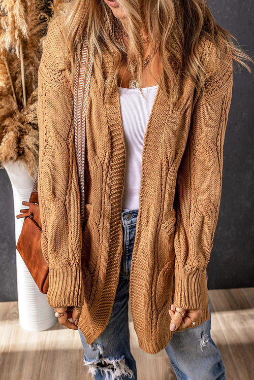 Sweater Weather Essential Cable Knit Cardi