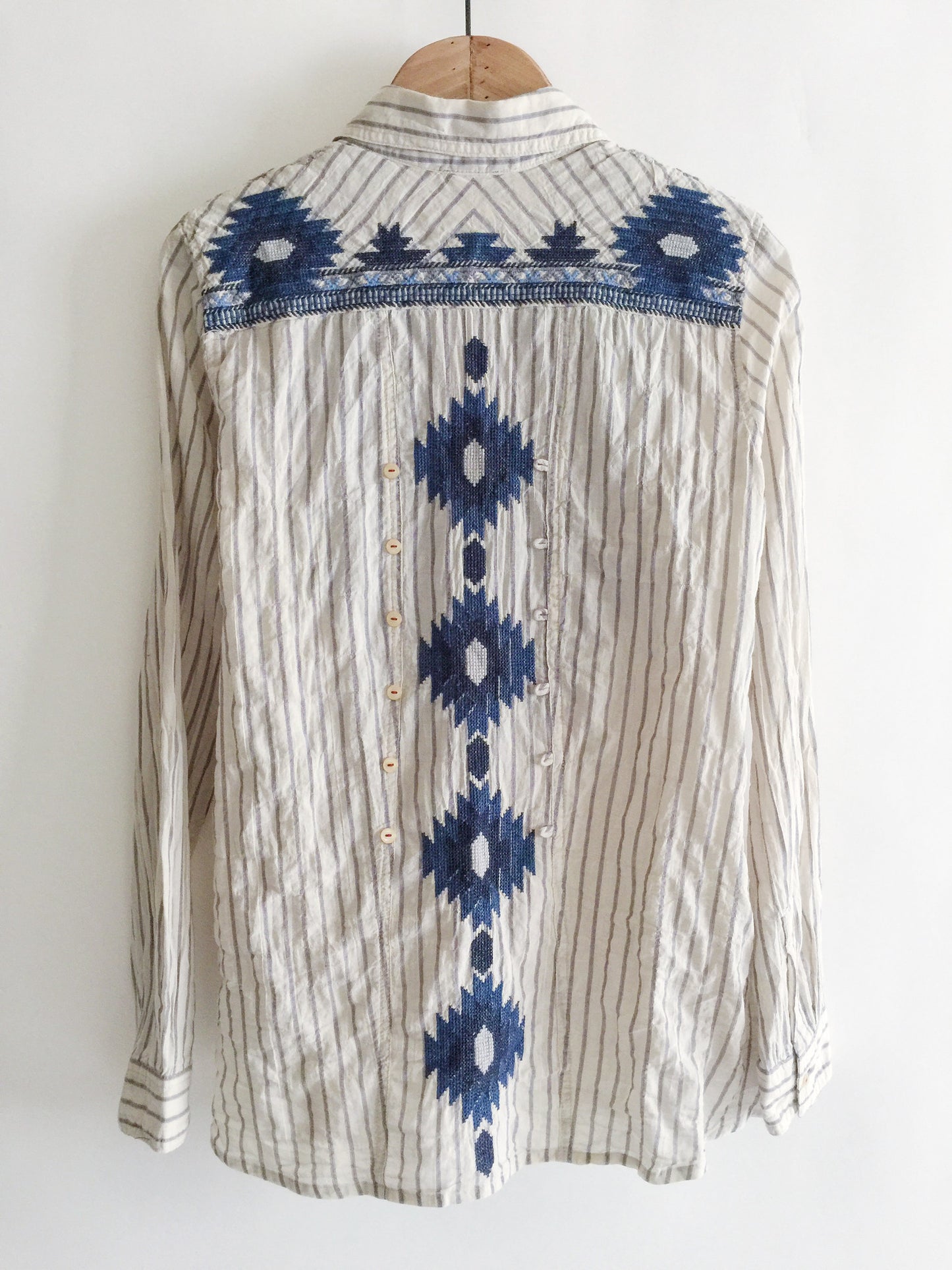 Solange Button Back Shirt